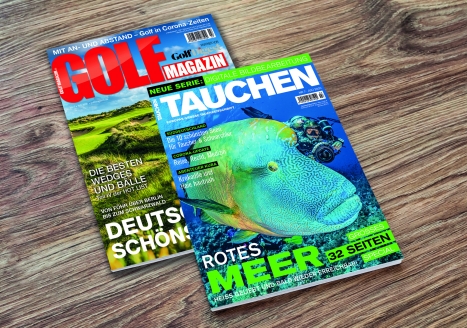 Unter Fhrung der Jahr-Top-Special-Marken 'Golf Magazin' und 'Tauchen' soll die Kooperation neuen Chancen im Werbemarkt erffnen/ Foto: Jahr Top Special